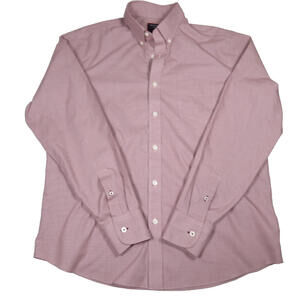 Untuckit Cadetto Maroon Regular Fit Mens Shirt Button Down Office Preppy Size L